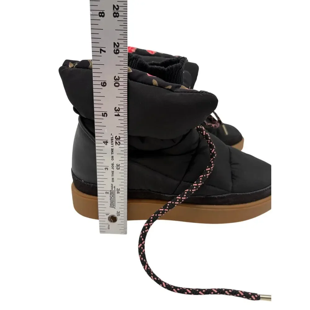 Kate Spade Cocoon Snow Boots Black 5.5 Womens